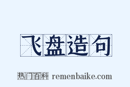 飞盘造句是什么意思的图片